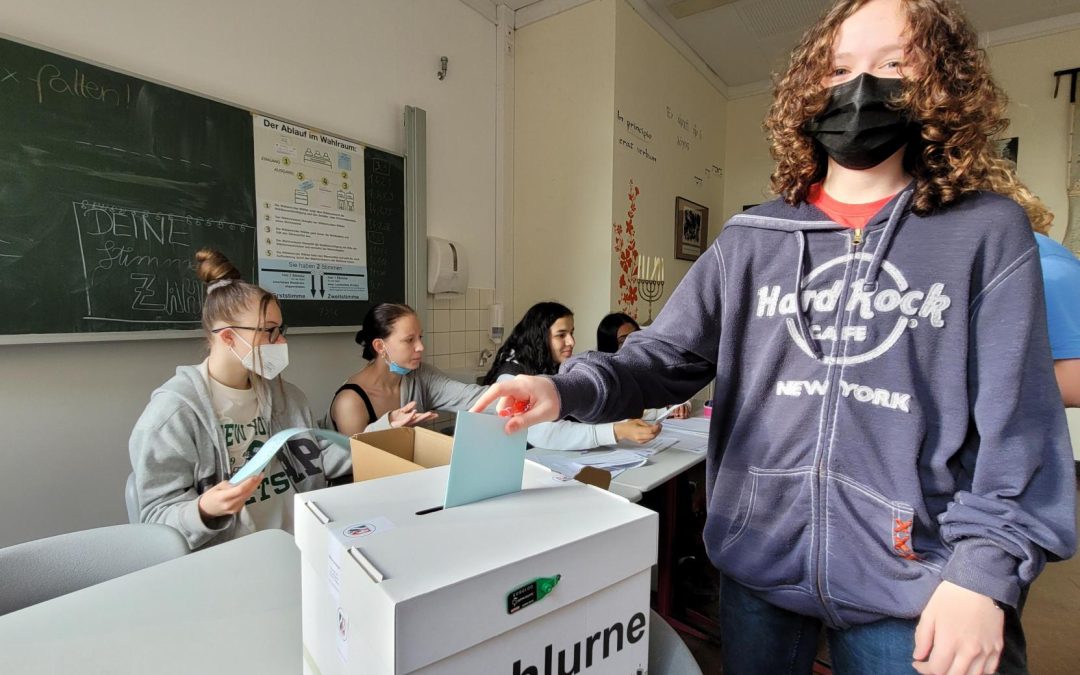 Knapp 300 Lernende wählten am Archi – Juniorwahl Landtagswahl NRW 2022